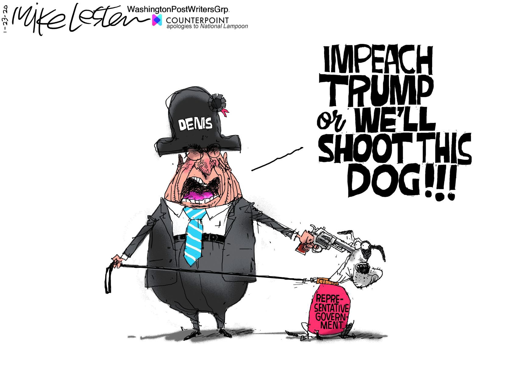 Mike Lester cartoon